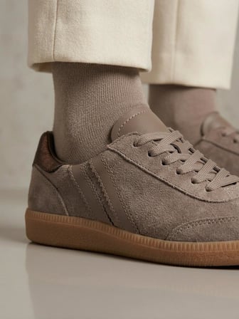 Venüs 2609920K Kadın Hakiki Süet Deri Çizgili Sneaker Ayakkabı