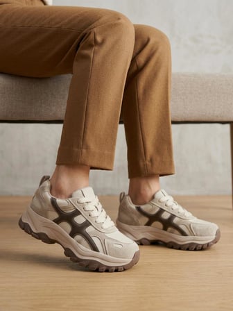Guja 26K374-1 Kadın Bağcıklı İçi Polarlı Kalın Taban Günlük Sneaker