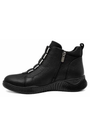 Venüs 1953860K Kadın Hakiki Deri Lastikli Comfort Kısa Fermuarlı Bot