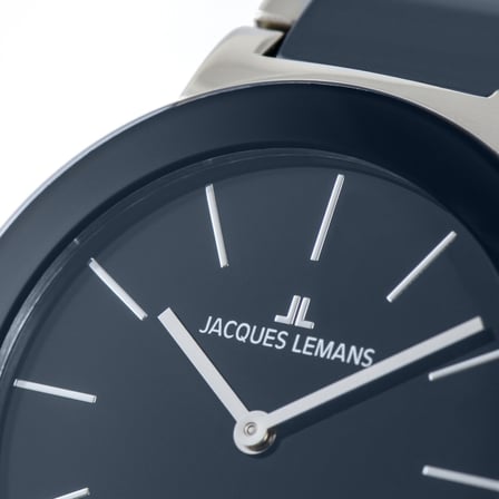 Jacques Lemans Monaco 42-7Y Quartz Çelik+Seramik Mavi 10 ATM 34 mm Kadın Kol Saati
