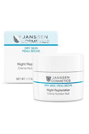 Janssen Cosmetics Night Replenisher Kuru Ciltler İçin Su Bazlı Yağsız Nemlendirici Yüz Bakım Kremi 50 ml