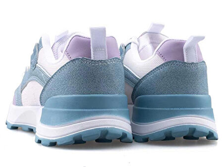 LAMBIRLENT 9927 Kadın Snekaer Spor Ayakkabı BEYAZ_MAVİ_LİLA