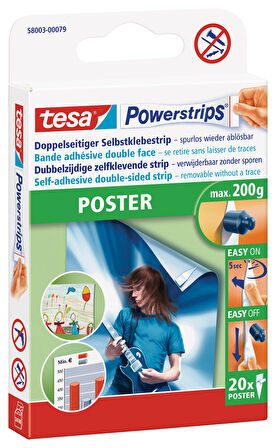 tesa® Powerstrips Poster Bandı