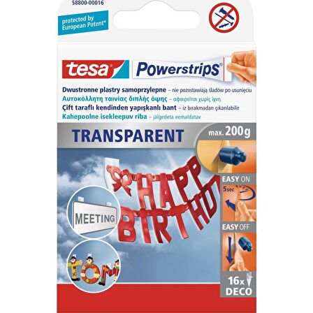 Tesa İz Bırakmadan Sökülebilir Yedek Bant - Büyük, Powerstrips®