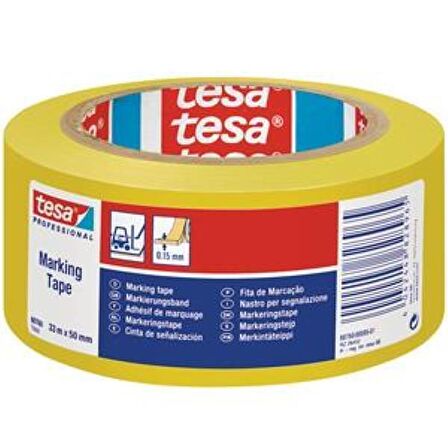 Tesa 60760 İşaret Bandı Sarı 33X50