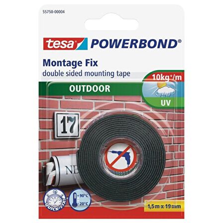 Tesa Montaj Bandı Köpük Powerbond Dış Mekan 1,5x19 55750-00004-03