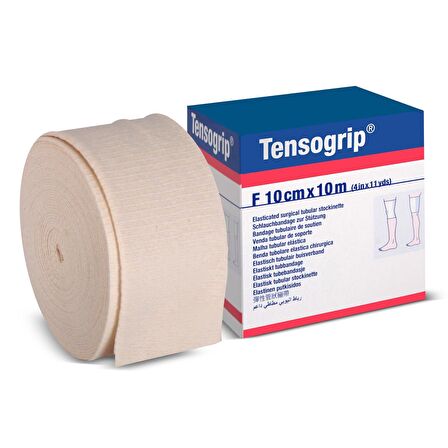 Tensogrip Tubular Bandaj Bsn Boru Bandaj 10cm x 10m Beyaz F Beden