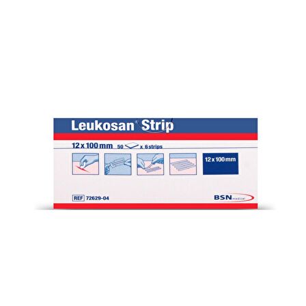 Leukosan Skin Strip 12mm  X 100mm 300lü Kutu