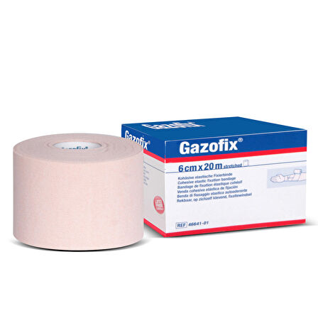 Gazofix 6cm x20m LF Bsn Fiksasyon Bandajı Ten