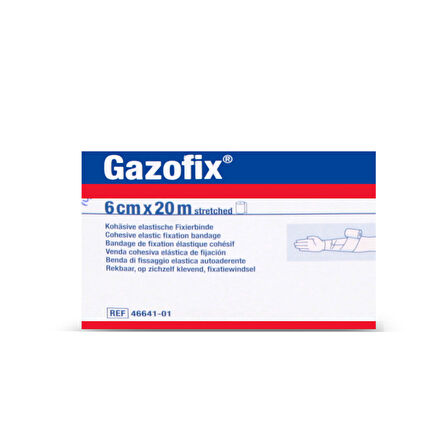 Gazofix 6cm x20m LF Bsn Fiksasyon Bandajı Ten