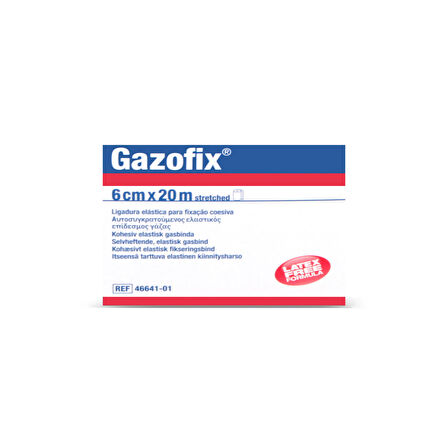 Gazofix 6cm x20m LF Bsn Fiksasyon Bandajı Ten