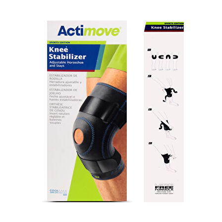 Actimove Patella ve Ligament Destekli Dizlik / Ayarlanabilir Patella Desteği ile