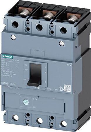 Siemens 3Vm1225-3Ee32-0Aa0, Kompakt Termik Manyetik Şalter, 250 A