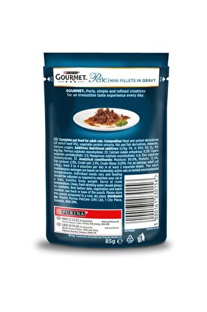 Gourmet Perle Izgara Sığır Etli Kedi Konservesi 85 Gr*24 Adet