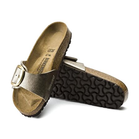 Birkenstock MADRID BIG BUCKLE BF GRACEFUL Bej Kadın Terlik