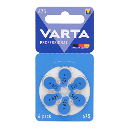 VARTA 675 NO KULAKLIK PİLİ (6LI PAKET)