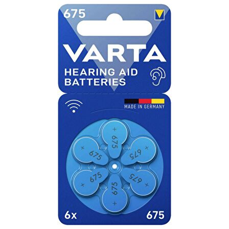 Varta 675 Numara İşitme Cihazı Pili 1 Paket