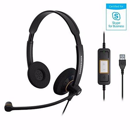 Sennheiser SC 60 USB ML Duo Kablolu UC Kulak Üstü Kulaklık