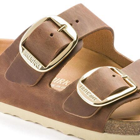 Birkenstock Big Buckle Naturel Deri Kadın Terlik 1011072