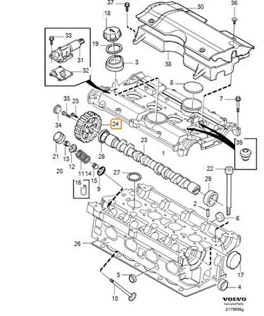 Volvo S40 V40 Eksantrik Dişlisi Vvt Kasnağı 2000-2004 6900015