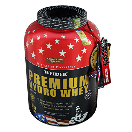 Weider Premium Hydro Whey Protein Tozu 2300 Gr - ÇİKOLATA-KREMA