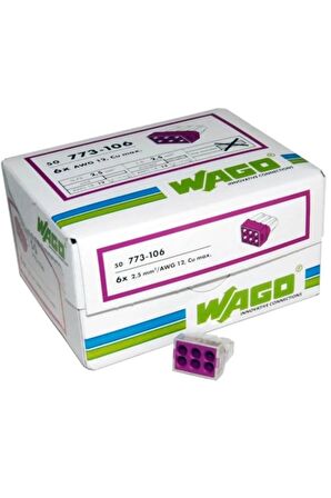 Wago Buat Klemensi 6x2,5MM (50 ad) WAG773106