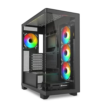 SHARKOON KASA MID TOWER PSUSUZ 4XFAN ELITE SHARK CA500 BLACK