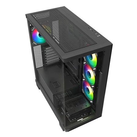 SHARKOON KASA MID TOWER PSUSUZ 4XFAN ELITE SHARK CA500 BLACK
