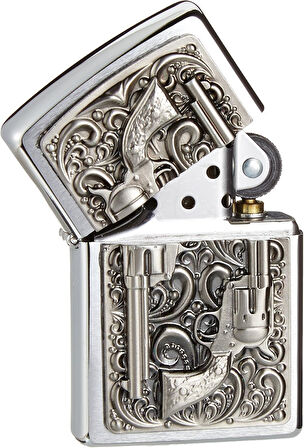 Zippo 200 Revolver Emblem Çakmak