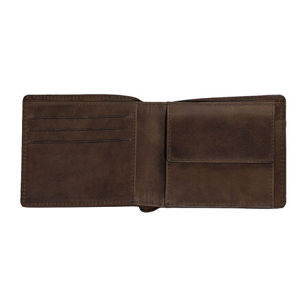 Zippo Mens Wallet Denim Blue Brown