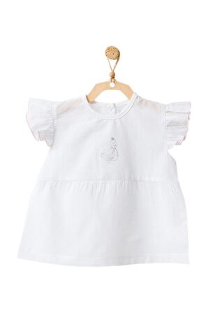 Andywawa Kız Bebek Ördek Desenli 3lü Alt Üst Takım AC21795R