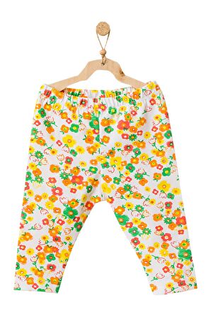 Andywawa Kız Bebek Çiçek Motifli Çok Renkli Alt Üst Takım AC21834R