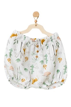 Andywawa Kız Bebek Doğa Temalı Yeşil Alt Üst Takım AC21911R