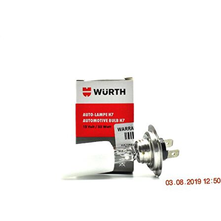 Würth Tek Filaman Far Ampulü H7-12V-55W