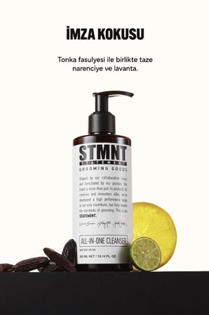 STMNT Hepsi Bir Arada Saç Sakal Yüz ve Vücut Temizleyici 300ml