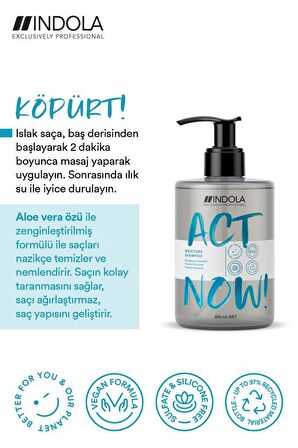 ACT NOW! Kuru Saçlar İçin Nemlendirici Şampuan 300ml