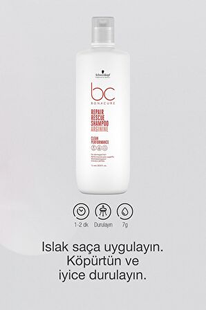 Bonacure Bc Bonacure Yıpranmış Saçlar İçin Onarıcı Şampuan 1000 ml