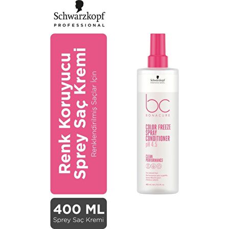 Schwarzkopf BC Bonacure Color Freeze Renk Koruyucu Boyalı Saçlar İçin Sıvı Saç Kremi 400 ml