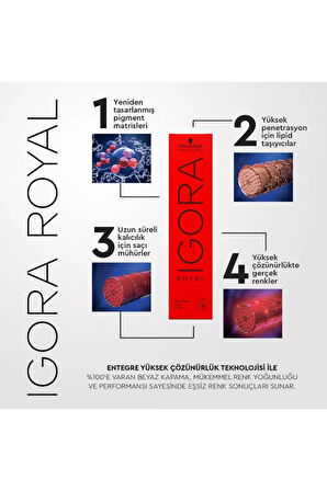 Schwarzkopf Igora Royal Saç Boyası 60 Ml 0-77 Bakır Yoğunlaştırıcı