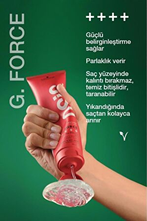 Schwarzkopf Osis+ Texture G. Force Extra Strong Güçlü Tutucu Jöle 150 ML