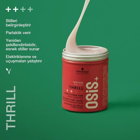 Thrill Elastik Lifli Gum Şekillendirici Orta Tutuş Saç Sakızı 100ml + BC Acil Kurtarma Kremi 30ml