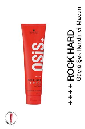 Schwarzkopf Osis+ Texture Rock Hard Instant Hold Glue Ultra Güçlü Saç Şekillendirici Macun 150 ML