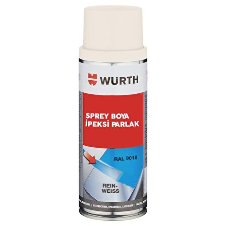 Würth Sprey Tampon Boya RAL9010 İpeksi Sütbeyaz 400 ml