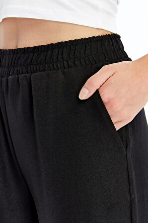 Kadın Pantolon Keten Karışımlı Belİ Lastikli Kırışmaz Kumaş Pantolon KETEN-PANTOLON