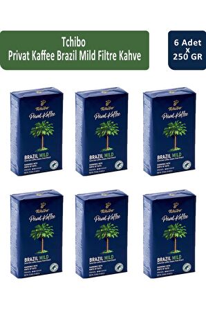 Tchibo Privat Brazil Mild Filtre Kahve 250 gr x 6 Adet