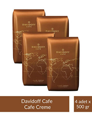 Davidoff Cafe Crema Whole Beans Çekirdek 500 gr x 4 Adet