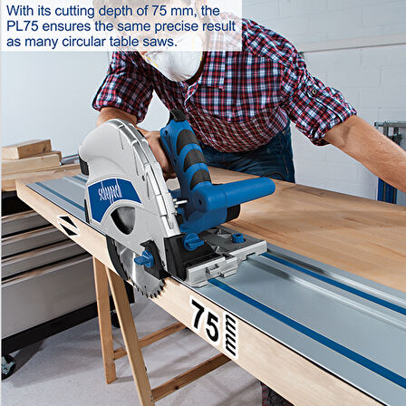 Scheppach PL75 Daldırmalı Daire Testere 1600W - 5901804901