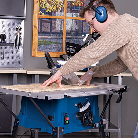 Scheppach HS100S Tablalı Yatar Testere 250 Mm 2000W - 5901310905