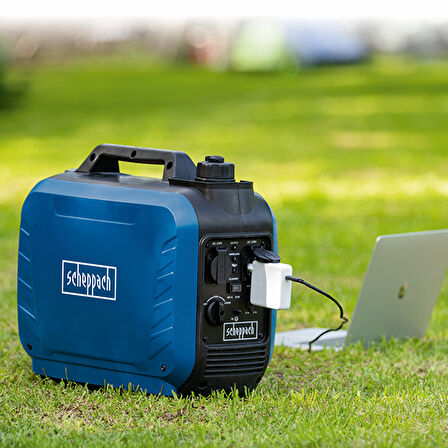 Scheppach SG2500İ İnvertörlü Portatif Benzinli Monofaze Mini Jeneratör 2 kW - 5906226901