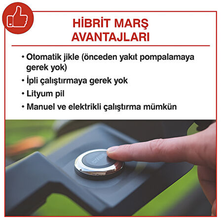 Scheppach MS225-53E Benzinli Çim Biçme Makinesi - 59112459969